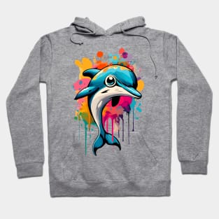 Dolphin Colourful - Cute Dolphin Baby Hoodie